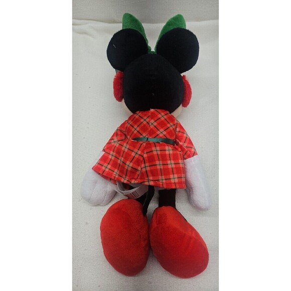 Disney Holiday Christmas Minnie Mouse Plush  15" Just Play 2022 - Picture 3 of 6